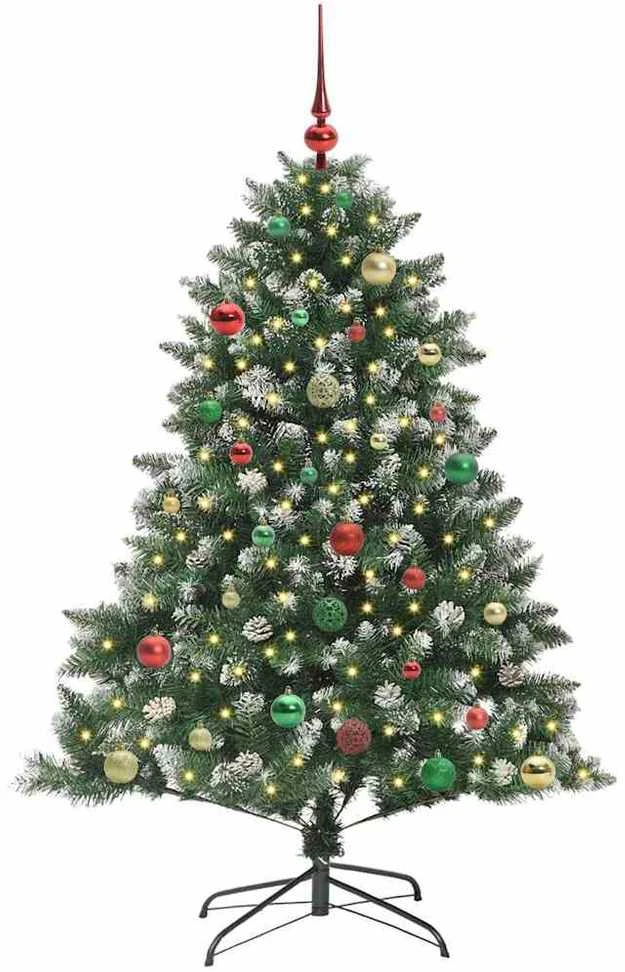 Dirbtinė Kalėdų eglutė Žalia 150 cm PVC, plastikas ir plienas