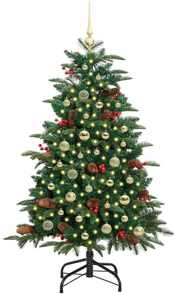 Dirbtinė Kalėdų eglutė Žalia 150 cm PVC ir Metalas ir Plastikas