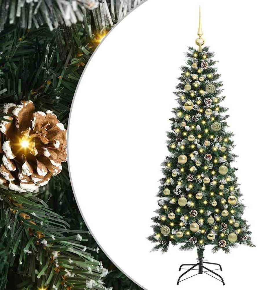 Dirbtinė Kalėdų eglutė Žalia 150 cm PVC, plastikas ir plienas