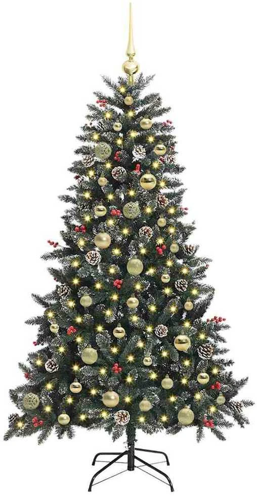 Dirbtinė Kalėdų eglutė Žalia 150 cm PVC, plastikas ir plienas