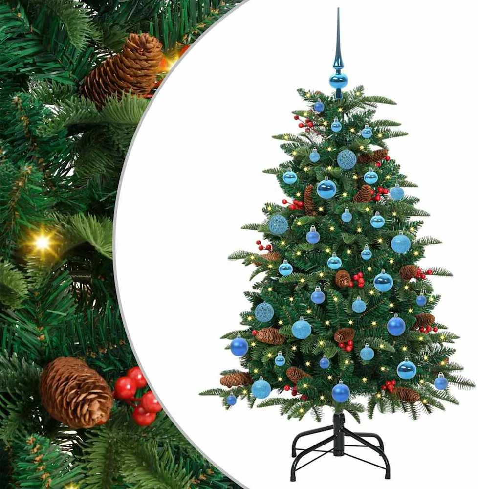 Dirbtinė Kalėdų eglutė Žalia 150 cm PVC ir Metalas ir Plastikas