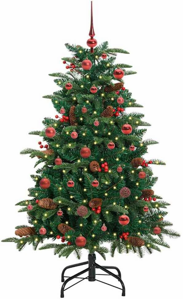 Dirbtinė Kalėdų eglutė Žalia 150 cm PVC ir Metalas ir Plastikas