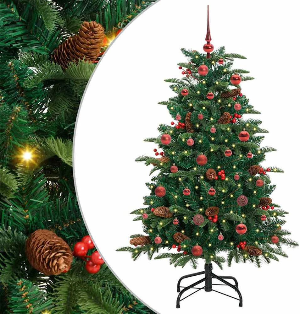 Dirbtinė Kalėdų eglutė Žalia 150 cm PVC ir Metalas ir Plastikas