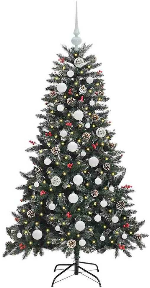 Dirbtinė Kalėdų eglutė Žalia 150 cm PVC, plastikas ir plienas