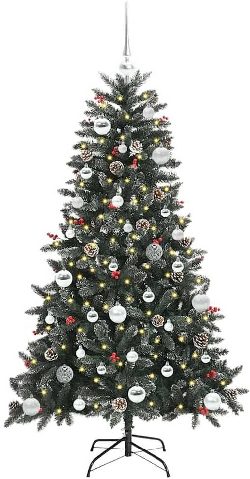 Dirbtinė Kalėdų eglutė Žalia 150 cm PVC, plastikas ir plienas