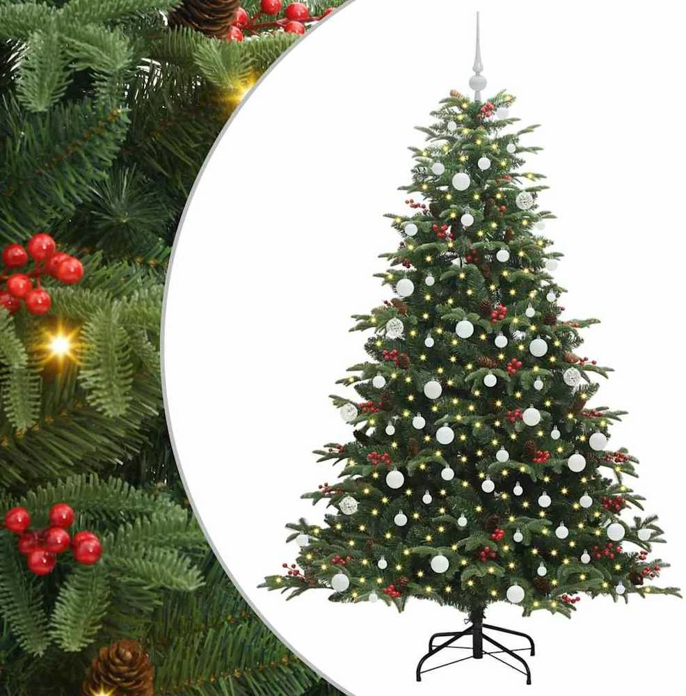 Dirbtinė Kalėdų eglutė Žalia 180 cm PVC ir Metalas ir Plastikas