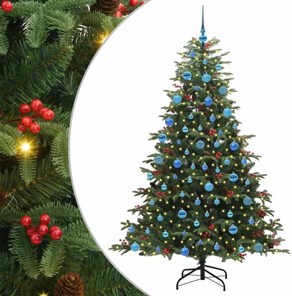 Dirbtinė Kalėdų eglutė Žalia 180 cm PVC ir Metalas ir Plastikas
