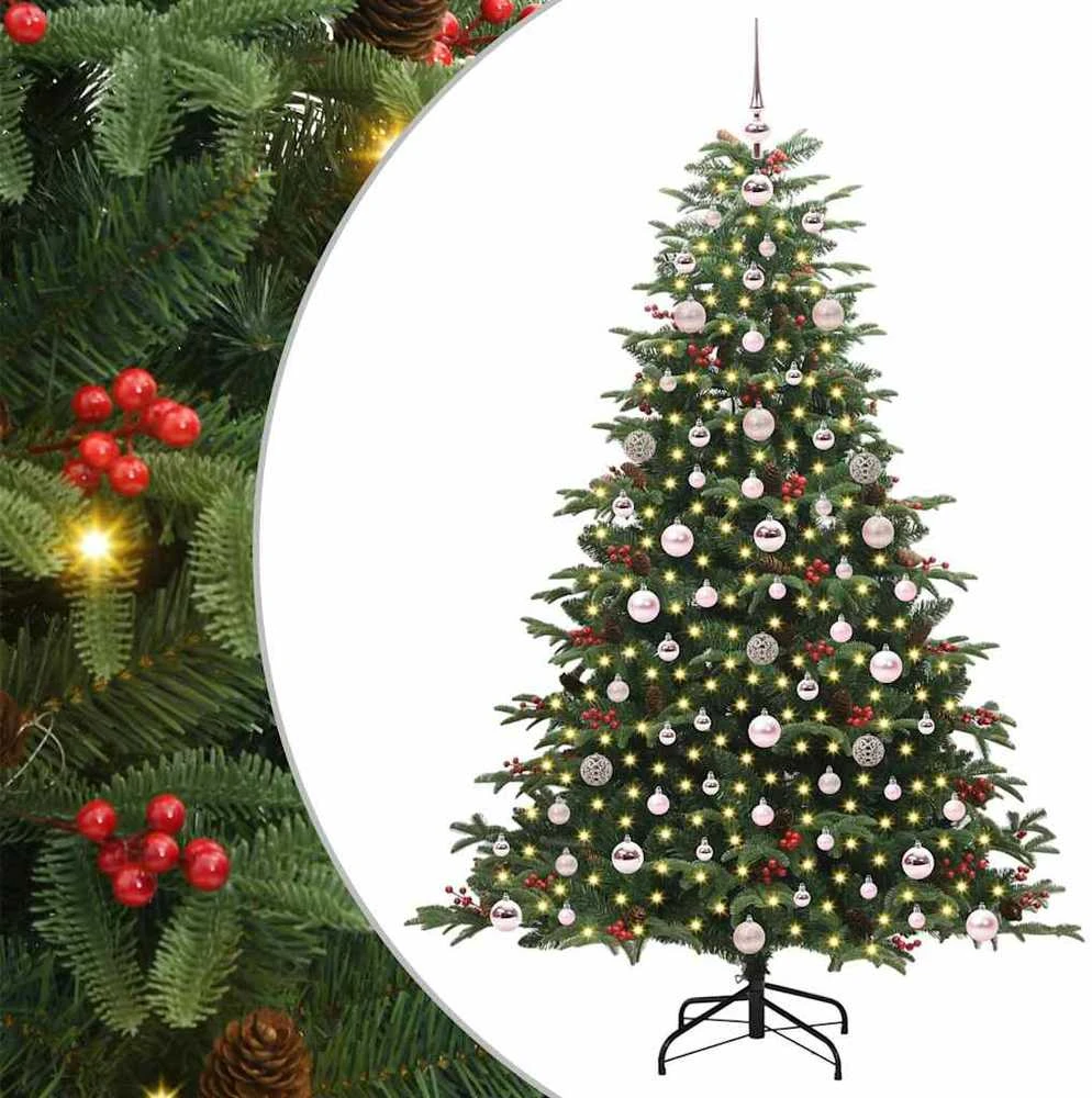 Dirbtinė Kalėdų eglutė Žalia 180 cm PVC ir Metalas ir Plastikas