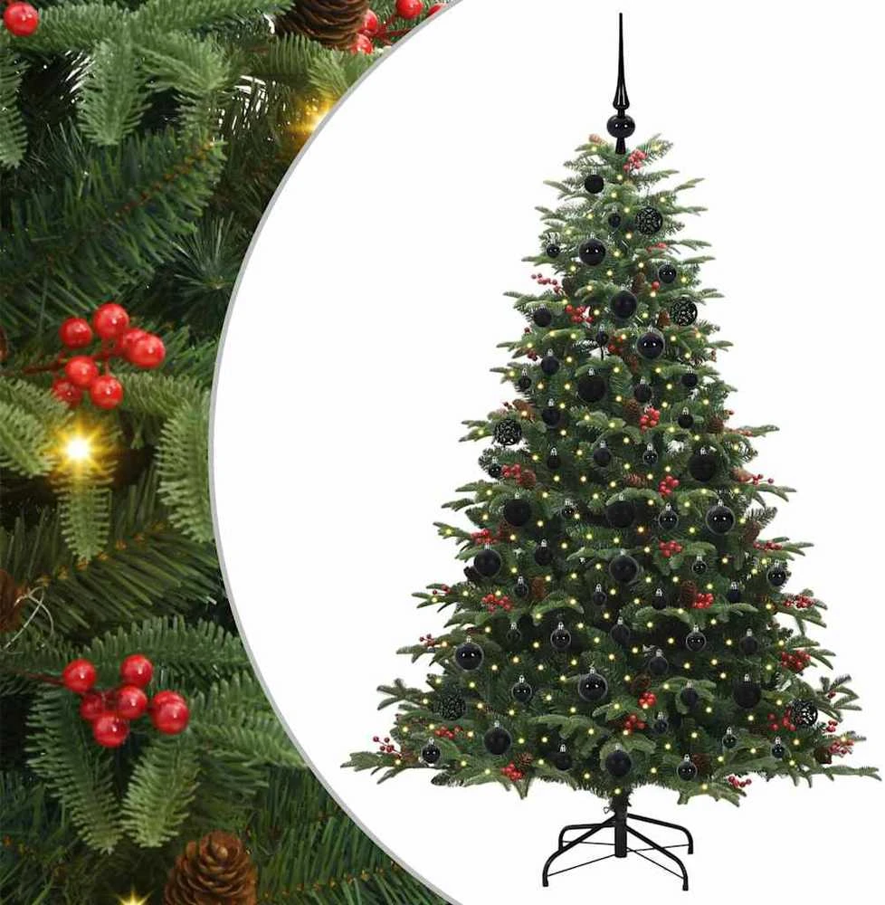 Dirbtinė Kalėdų eglutė Žalia 180 cm PVC ir Metalas ir Plastikas