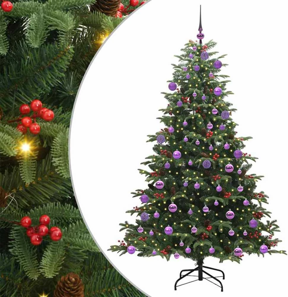 Dirbtinė Kalėdų eglutė Žalia 180 cm PVC ir Metalas ir Plastikas