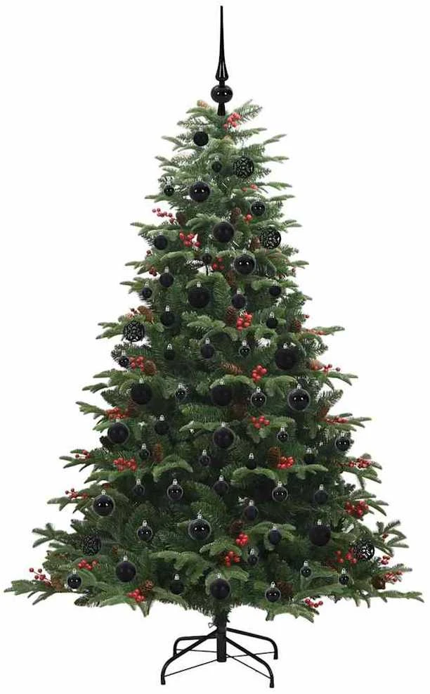 Dirbtinė Kalėdų eglutė Žalia 180 cm PVC ir Metalas ir Plastikas