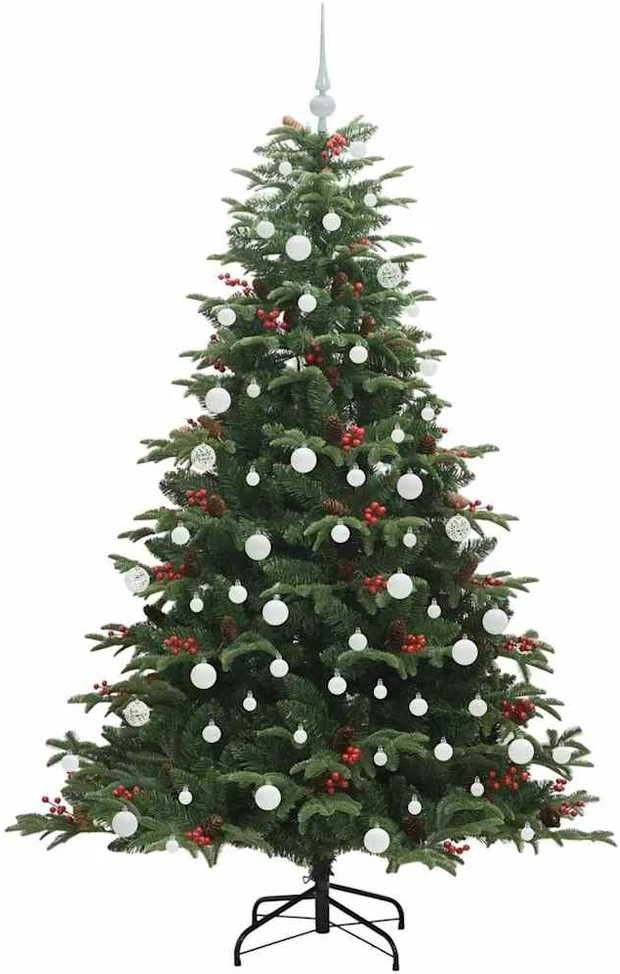 Dirbtinė Kalėdų eglutė Žalia 180 cm PVC ir Metalas ir Plastikas