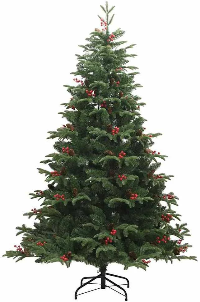 Dirbtinė Kalėdų eglutė Žalia 180 cm PVC ir Metalas ir Plastikas