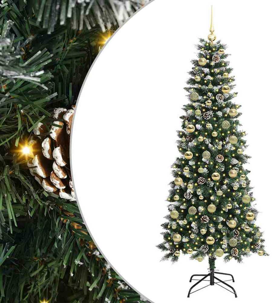 Dirbtinė Kalėdų eglutė Žalia 180 cm PVC, plastikas ir plienas