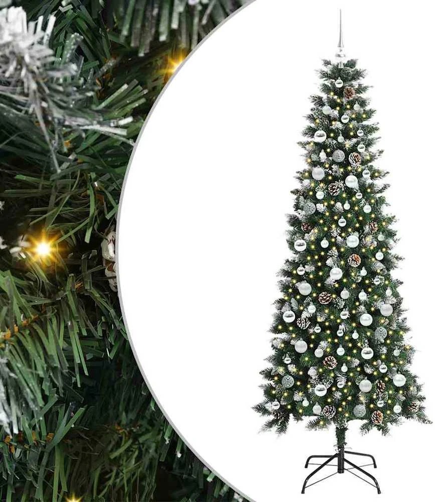 Dirbtinė Kalėdų eglutė Žalia 210 cm PVC, plastikas ir plienas