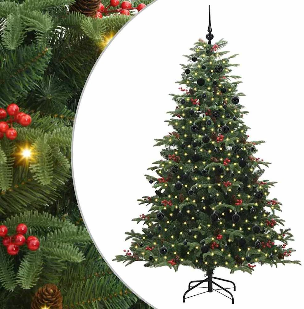 Dirbtinė Kalėdų eglutė Žalia 210 cm PVC ir Metalas ir Plastikas
