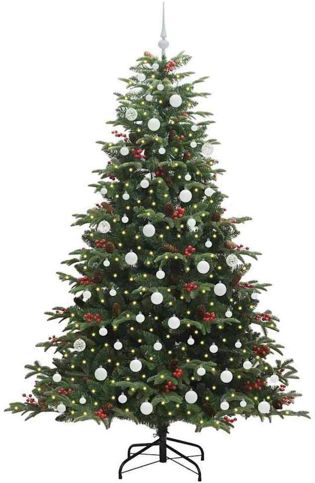 Dirbtinė Kalėdų eglutė Žalia 210 cm PVC ir Metalas ir Plastikas