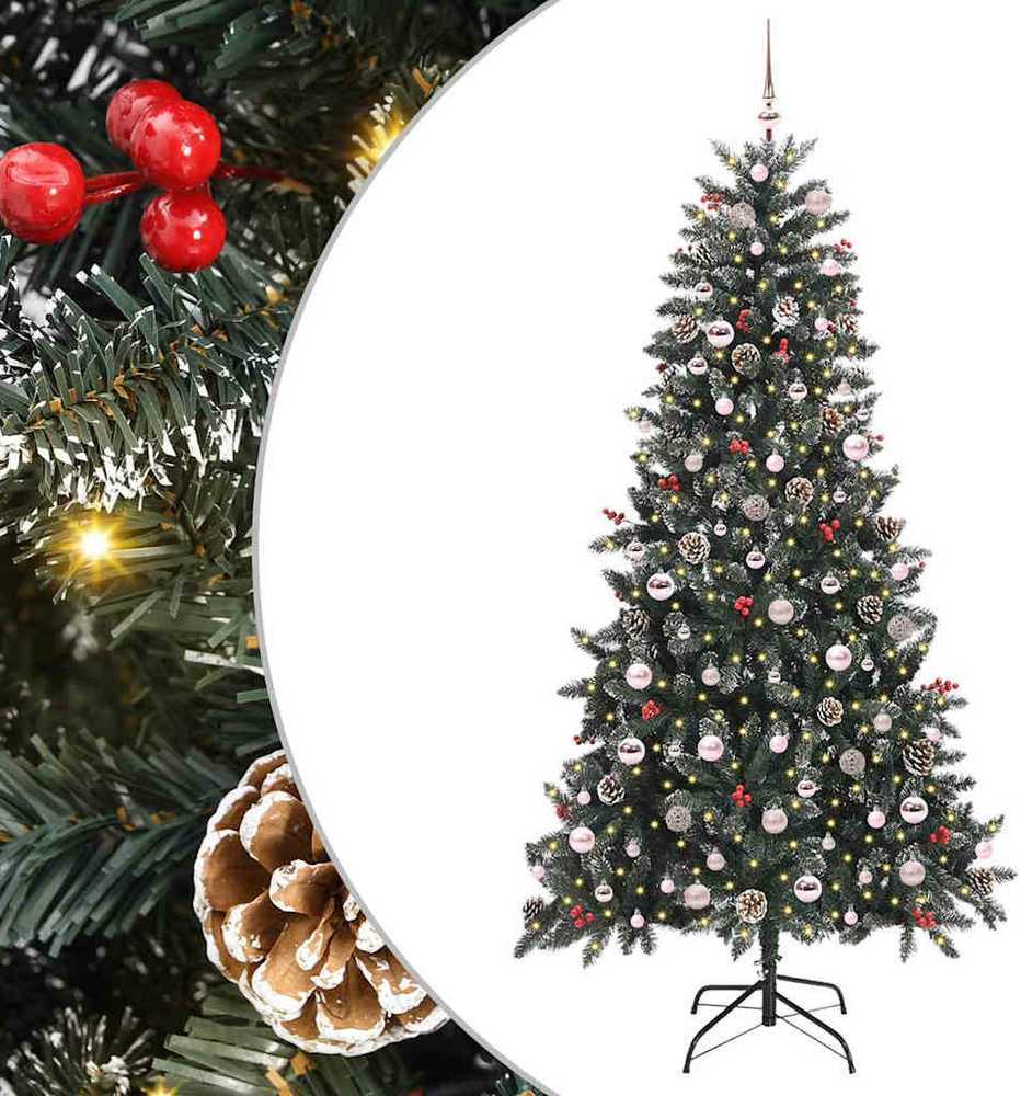 Dirbtinė Kalėdų eglutė Žalia 210 cm PVC, plastikas ir plienas