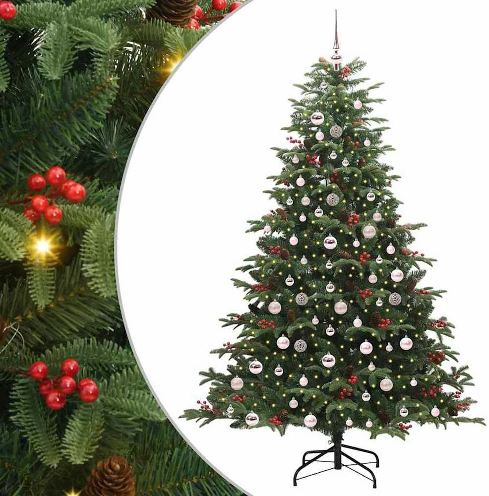 Dirbtinė Kalėdų eglutė Žalia 210 cm PVC ir Metalas ir Plastikas