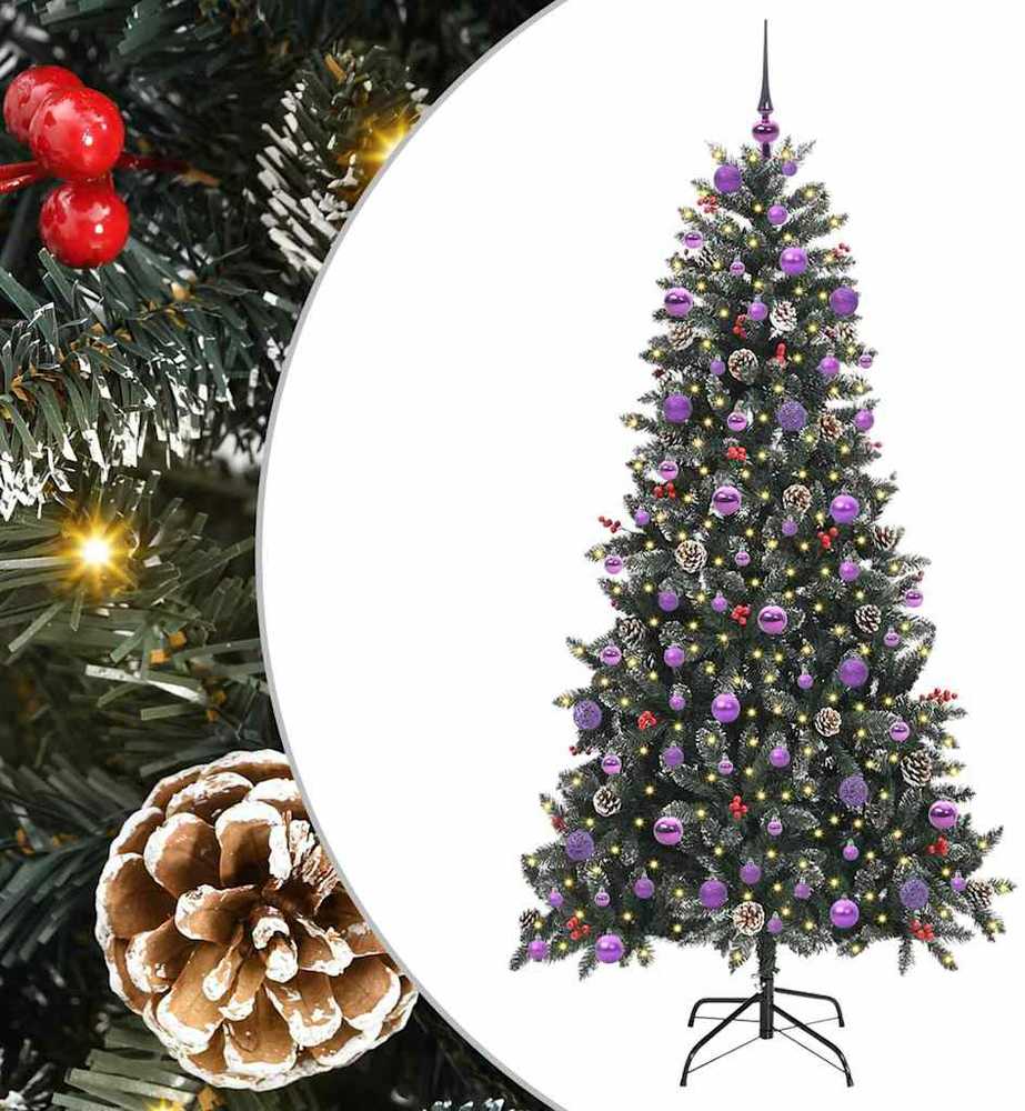 Dirbtinė Kalėdų eglutė Žalia 210 cm PVC, plastikas ir plienas
