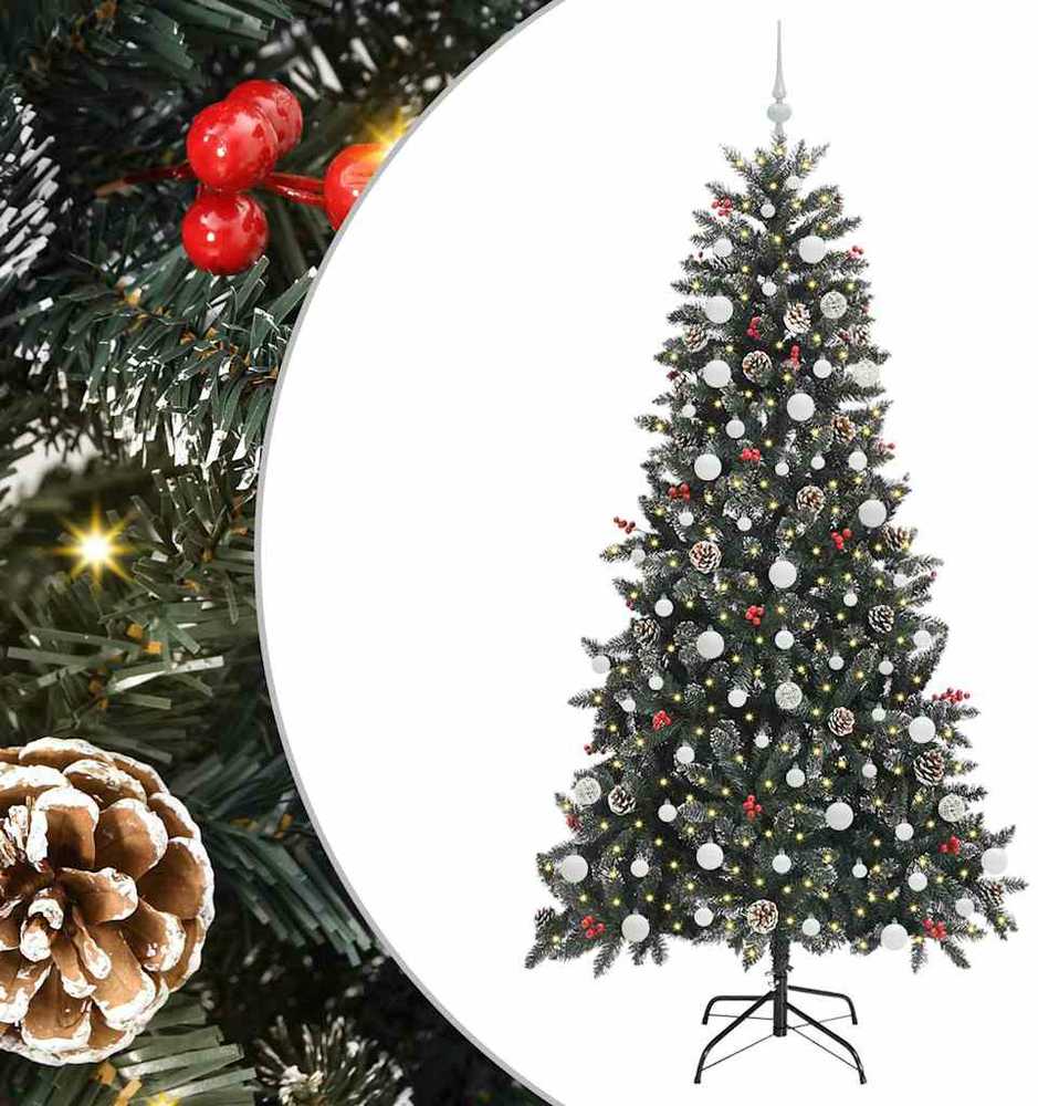 Dirbtinė Kalėdų eglutė Žalia 210 cm PVC, plastikas ir plienas