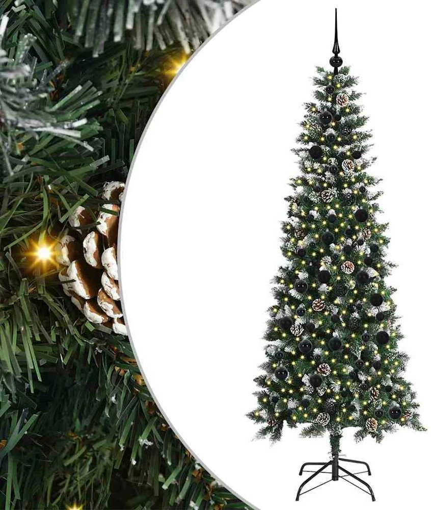 Dirbtinė Kalėdų eglutė Žalia 210 cm PVC, plastikas ir plienas