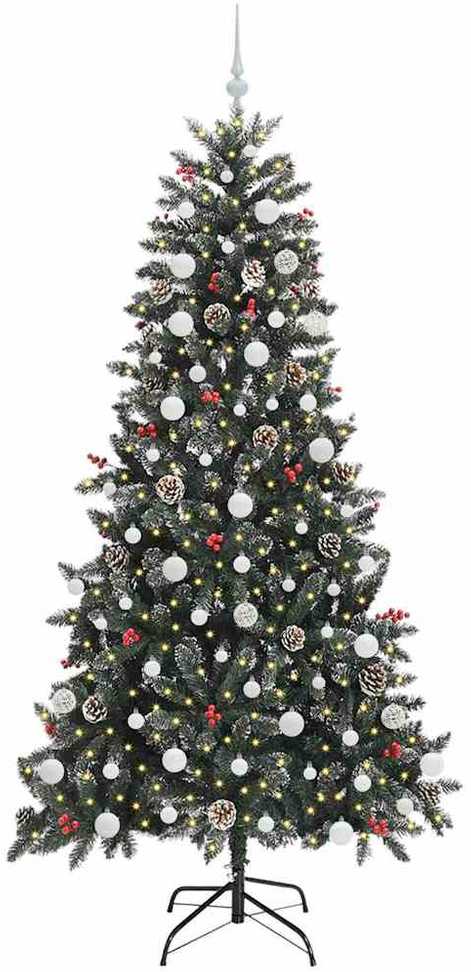 Dirbtinė Kalėdų eglutė Žalia 210 cm PVC, plastikas ir plienas