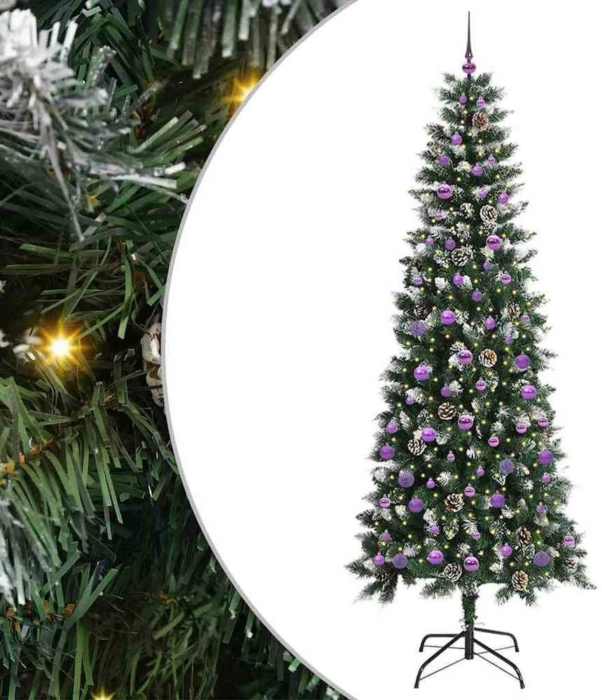 Dirbtinė Kalėdų eglutė Žalia 240 cm PVC, plastikas ir plienas