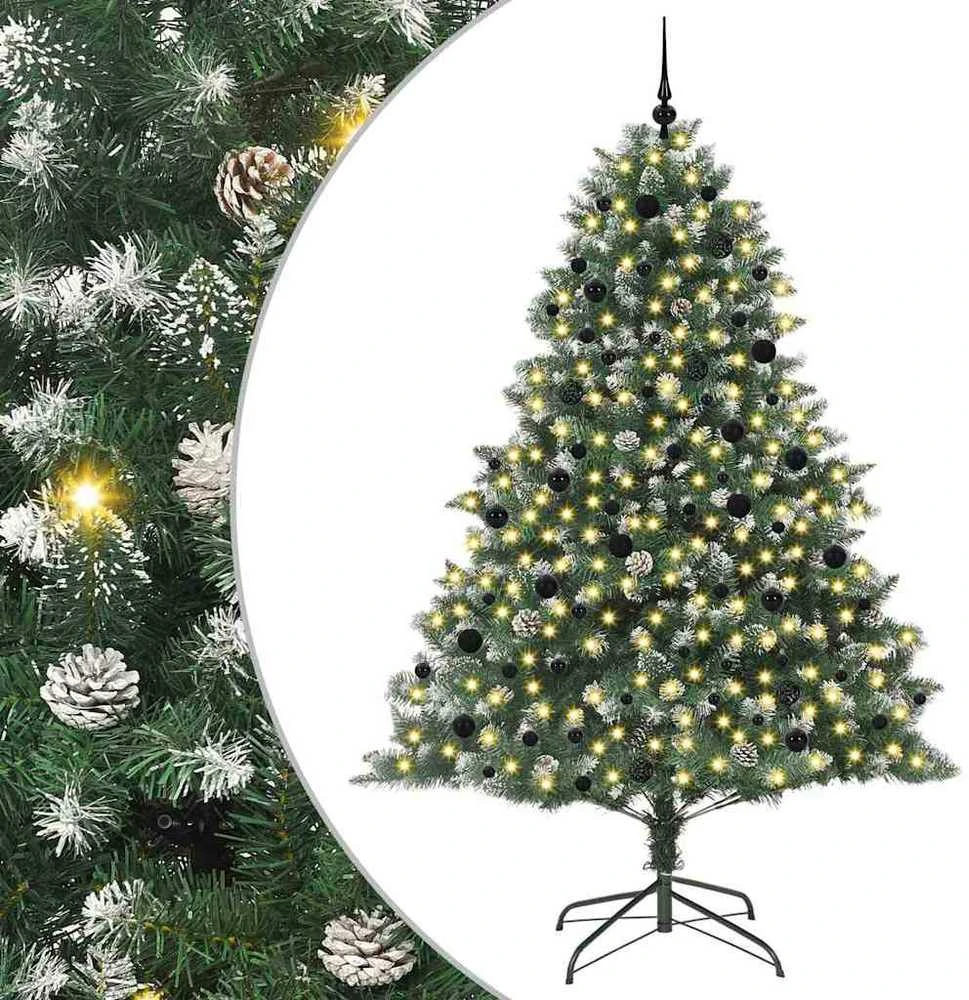 Dirbtinė Kalėdų eglutė Žalia 240 cm PVC, plastikas ir plienas