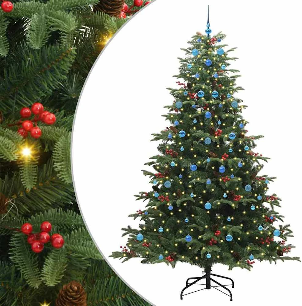 Dirbtinė Kalėdų eglutė Žalia 240 cm PVC ir Metalas ir Plastikas