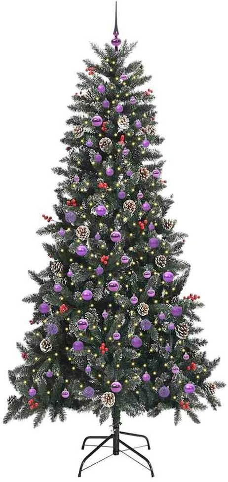 Dirbtinė Kalėdų eglutė Žalia 240 cm PVC, plastikas ir plienas