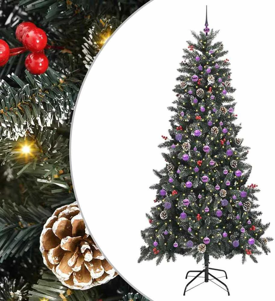 Dirbtinė Kalėdų eglutė Žalia 240 cm PVC, plastikas ir plienas