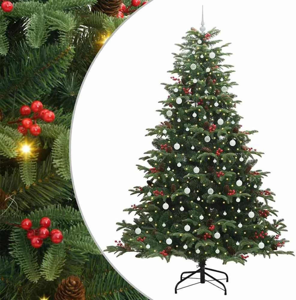 Dirbtinė Kalėdų eglutė Žalia 240 cm PVC ir Metalas ir Plastikas