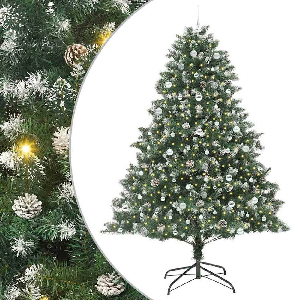 Dirbtinė Kalėdų eglutė Žalia 240 cm PVC, plastikas ir plienas