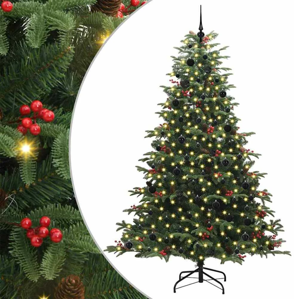 Dirbtinė Kalėdų eglutė Žalia 240 cm PVC ir Metalas ir Plastikas
