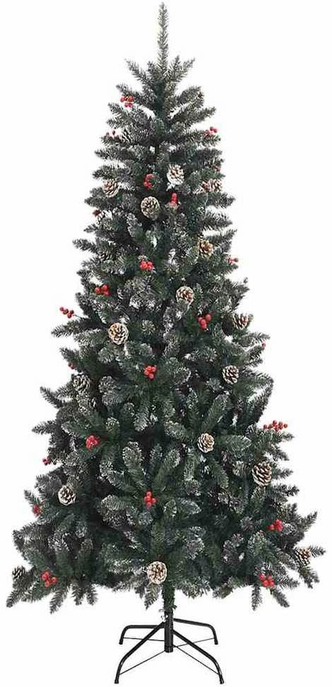 Dirbtinė Kalėdų eglutė Žalia 240 cm PVC, plastikas ir plienas