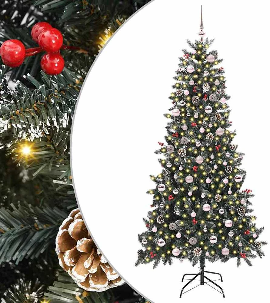Dirbtinė Kalėdų eglutė Žalia 240 cm PVC, plastikas ir plienas