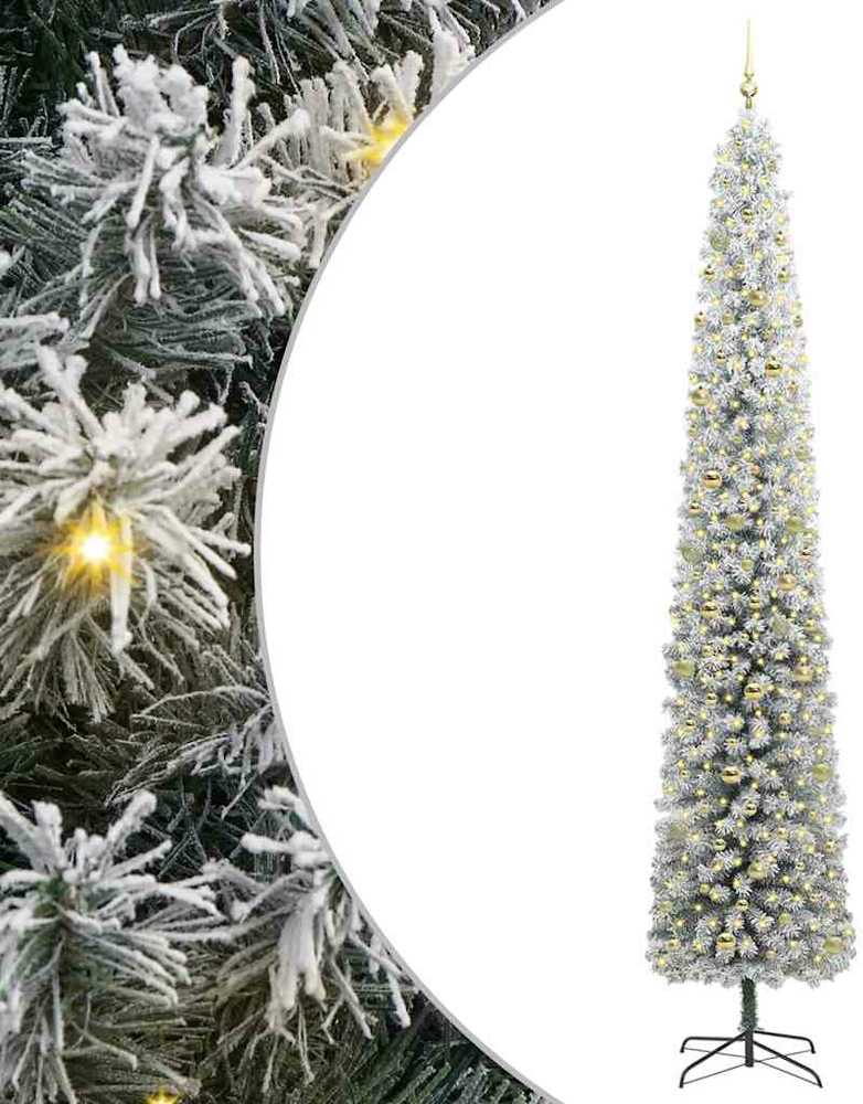 Dirbtinė Kalėdų eglutė Žalia ir balta 300 cm