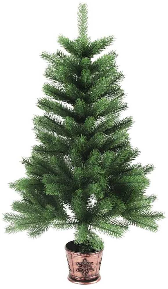 Dirbtinė Kalėdų eglutė, žalia, 65cm, tikroviški spygliai