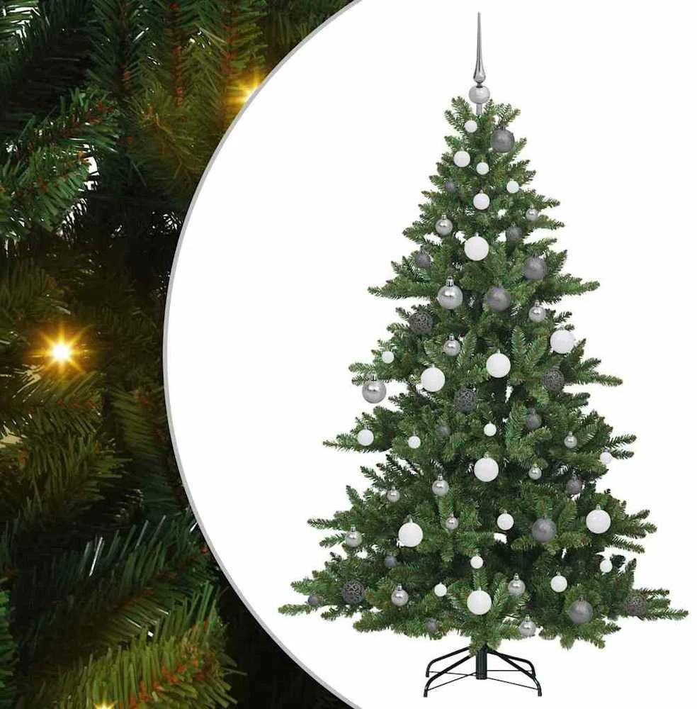 Dirbtinė Sulankstoma Kalėdų Eglutė Žalia 180 cm PVC ir Plienas