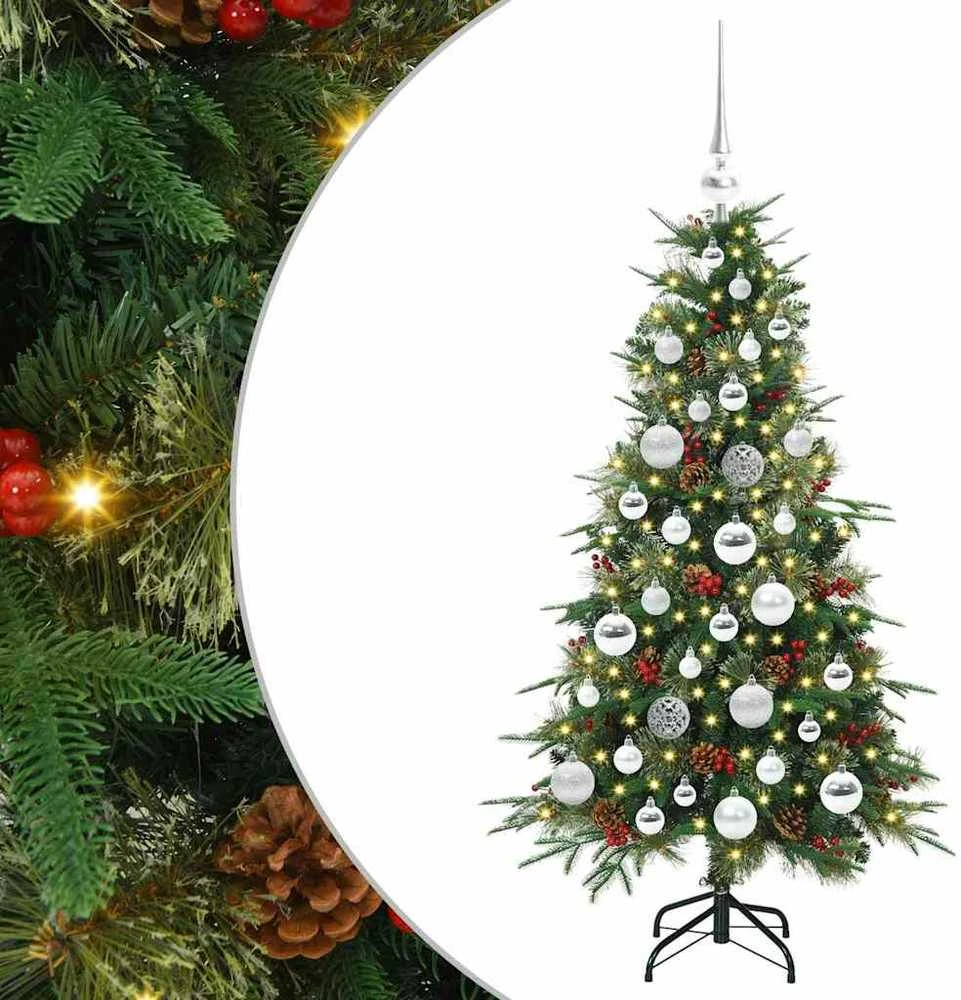 Dirbtinė Sulankstoma Kalėdų Eglutė Žalia 120 cm PE ir PVC