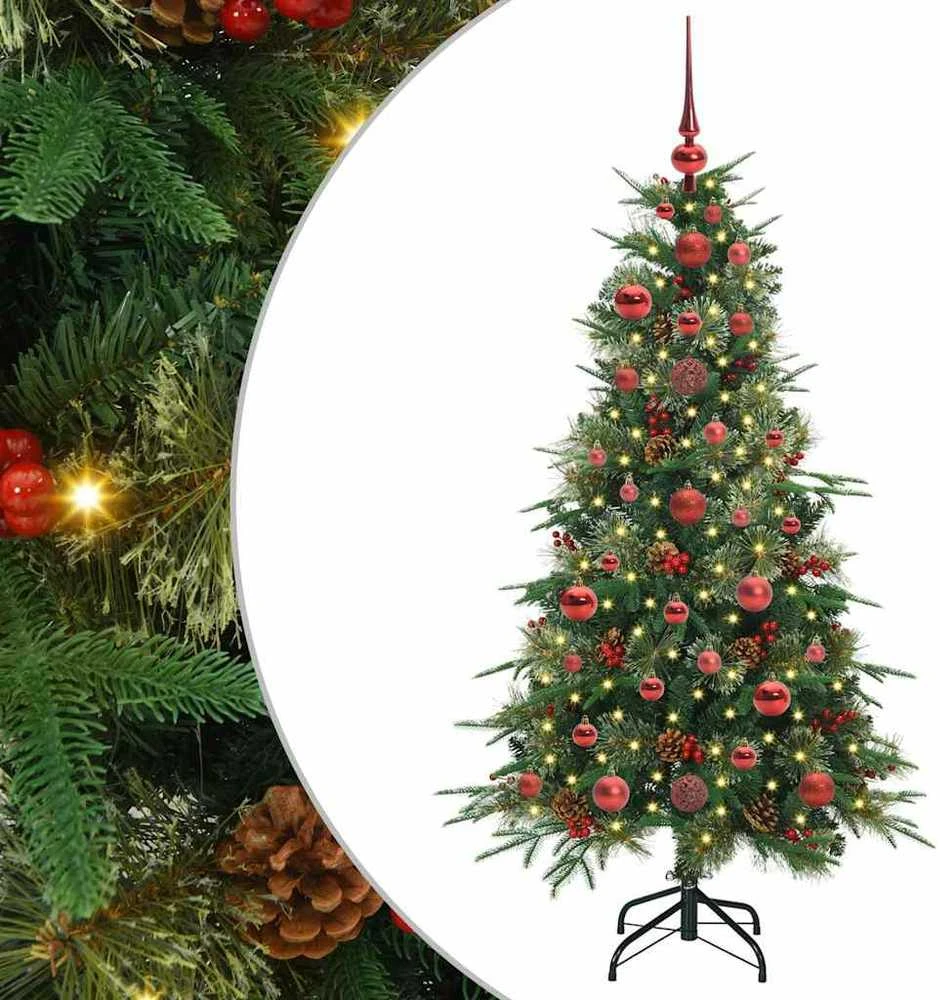 Dirbtinė Sulankstoma Kalėdų Eglutė Žalia 120 cm PE ir PVC
