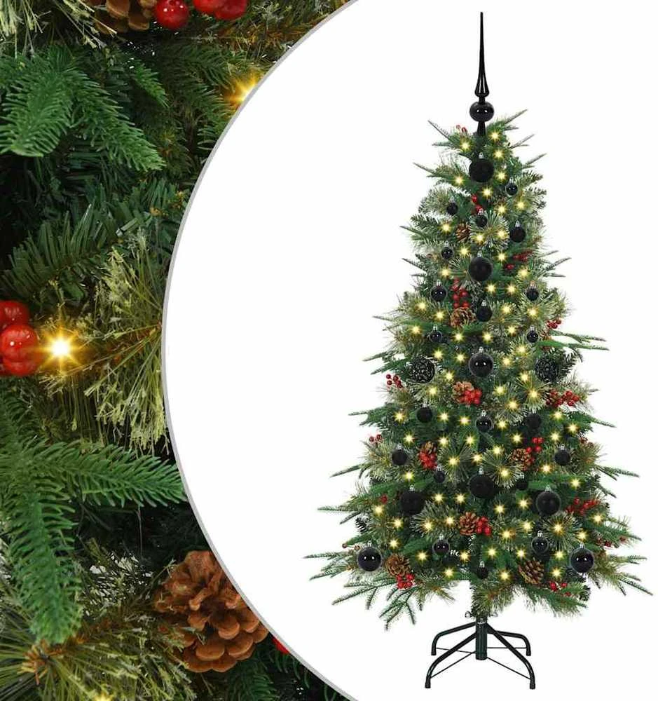 Dirbtinė Sulankstoma Kalėdų Eglutė Žalia 120 cm PE ir PVC