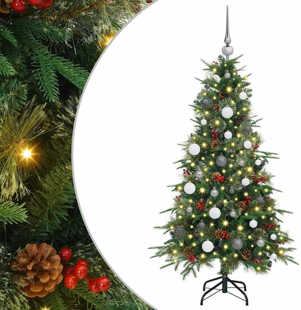 Dirbtinė Sulankstoma Kalėdų Eglutė Žalia 150 cm PE ir PVC