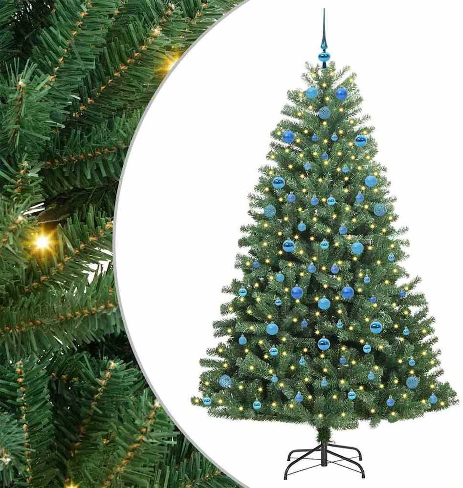 Dirbtinė Sulankstoma Kalėdų Eglutė Žalia 210 cm PVC ir metalas