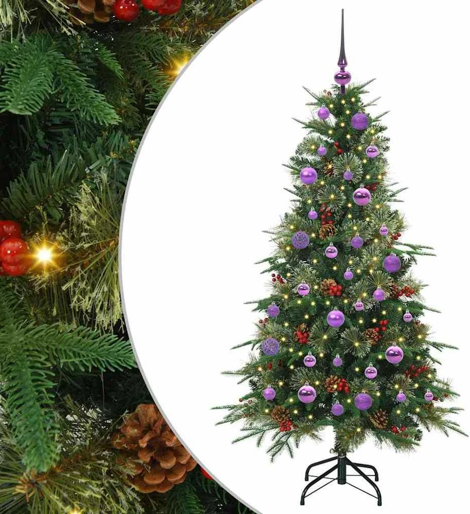 Dirbtinė Sulankstoma Kalėdų Eglutė Žalia 150 cm PE ir PVC