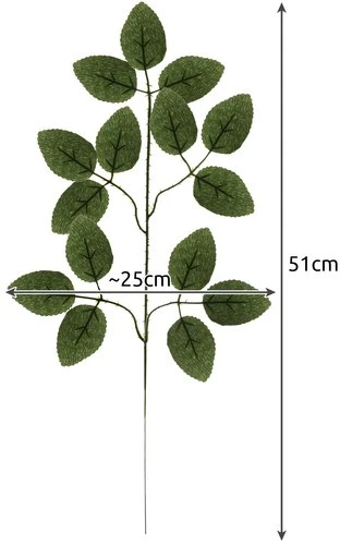 Dirbtiniai lapai 47cm - komplekte 12 Gardlov 22557