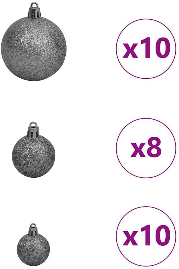 Dirbtinis lieknas Kalėdų medis Žalia ir balta 240 cm