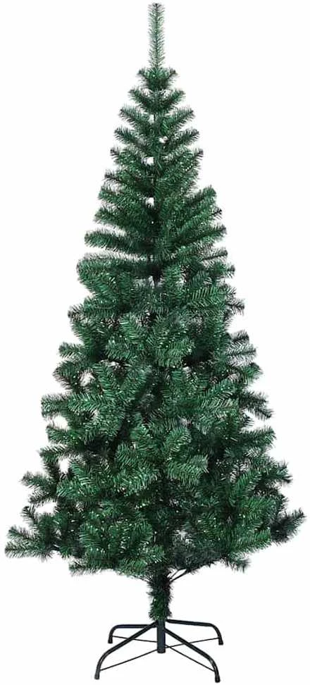Dirbtinis prieššventinis eglutė su šviesomis Žalia 180 cm