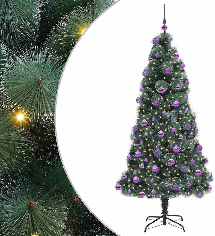 Dirbtinis prieššventinis Kalėdų medelis su kamuoliukų rinkiniu